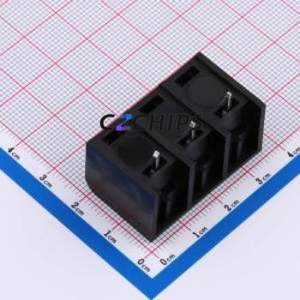 DBT50-11.11-3P-BK-P Barrier Terminal Block P=11.11mm Connector - Product Image 2