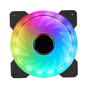 QiuzAimRGB 12cm ventilador de refrigeración de <span class=keywords><strong>CPU</strong></span> silencioso 6 pines Aura Sync RGB iluminación disipador de calor obra maestra para hosts de escritorio caja de 4 pines - Product Image 4