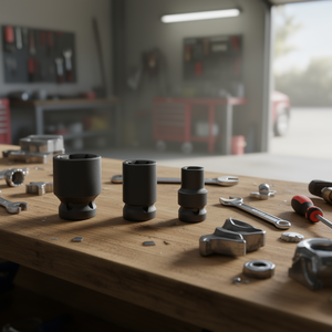 Jeu de clés à douille Fervi Impact, 3 pièces, métriques, à embout hexagonal - Product Image 3