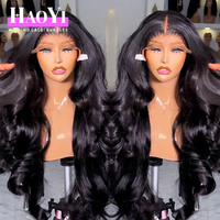 Peluca frontal de encaje HD 13x6 de densidad 250, pelucas de cabello humano 100% virgen sin procesar con cutículas alineadas, pelucas de cabello humano vietnamita pre-arrancadas con ondas corporales.
