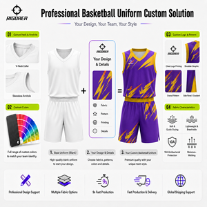 Ensemble de vêtements de sport de basketball pour hommes Rigorer, uniforme de basketball, vêtements de basketball pour les tournois - Product Image 4