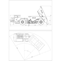 Camion benne souterrain de 20 tonnes pour le transport minier souterrain