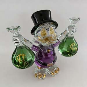 Escultura de Resina Transparente del Pato Donald, <span class=keywords><strong>MC</strong></span> Duck Dollar, para Arte, Decoración del Hogar, Manualidades - Product Image 2