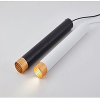 CSLIDO Dimmable Suspension Cylindre Suspension Lampe Nordic Long Tube LED Moderne Cuisine Îlot led suspension moderne en noir