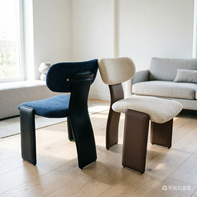 High-end Fabric for Home Use,Light Luxury Dining Chair,Advanced Designer, Hotel Restaurant, Villa Backrest