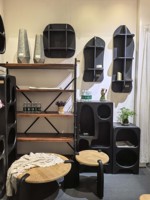 Armoire de rangement en bois moderne avec tiroirs et étagères pour salon, bureau, chambre à coucher