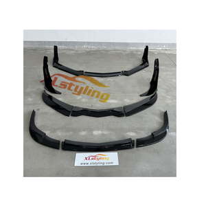 XLstyling ABS labbro anteriore per Chevrolet <span class=keywords><strong>Corvette</strong></span> C6 C7 C8 Splitter nero lucido - Product Image 1