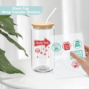 Verres à boire réutilisables en <span class=keywords><strong>verre</strong></span> transparent de 16 oz pour canettes de bière et café glacé, <span class=keywords><strong>avec</strong></span> couvercles en bambou et pailles pour la bière - Product Image 3