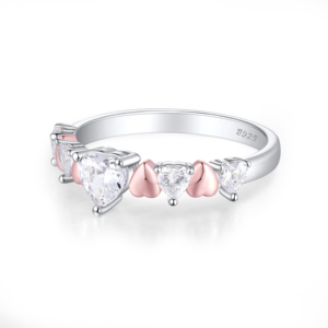 Anillos DE PLATA 925, diseño moderno, forma de corazón, anillos bonitos a la moda para mujer, regalo de aniversario, pedido a granel - Product Image 3