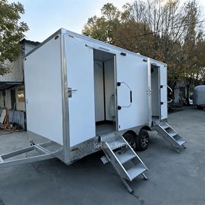 Remorque WC Mobile VIP 2 Postes, Portable, Double Porte, Écologique, Durable, pour Appartement, Camping, Caravane - Product Image 5