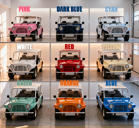Mini Moke Eléctrico Legal de Aluminio de 96V para AWD, 4 Plazas, Kit de Coche Clásico Chino para Adultos en Venta