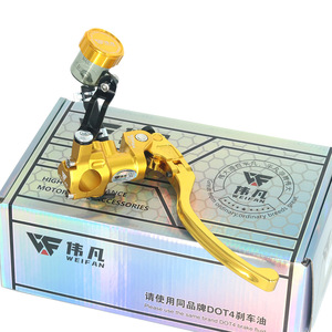 Weifan Motorcycle Hydraulic Brake Lever Aluminum Right Hand Modification Parts for Scooter DOT4 Brake <b>Fluid</b> - Product Image 1