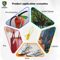 Sellos de Seguridad de Plástico Anti-manipulación para Extintores de Incendios, Sello de Seguridad de Plástico Desechable con Logotipo y Código de Barras Personalizados