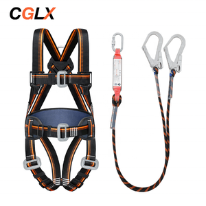Harnais de sécurité <span class=keywords><strong>en</strong></span> polyester à 5 points CGLX noir pour la construction, protection contre les chutes, <span class=keywords><strong>corde</strong></span> de sauvetage, harnais d'escalade pour les travailleurs - Product Image 1