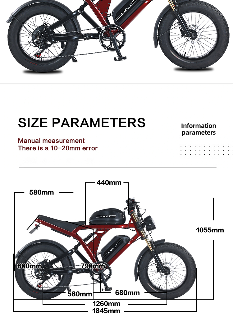 Akez New Energy Velo Electrique Kingkong電動自転車E-bike E-bike 