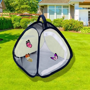 Çelik Tel Örgülü Katlanabilir <span class=keywords><strong>A</strong></span>çılır Kapanır Sürüngen Teraryumu Böcek Kafesi Kelebek Yaşam Alanı Böcek Yetiştirme Kafesi - Product Image 1