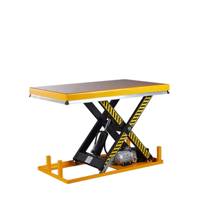 Plataforma Elevadora de Tijera Eléctrica Industrial <span class=keywords><strong>Alibaba</strong></span> en Oferta, Capacidad de Carga de 500 kg a 2000 kg, Plataforma de Carga Estacionaria de 1 m, 2 m y 3 m de Altura para Almacén - Product Image 2