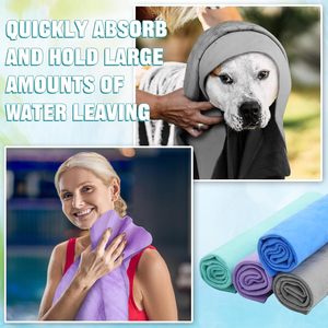Tùy chỉnh siêu thấm PET làm mát Khăn da Pet slobber ma thuật Doggy sơn dương da lộn Sản phẩm mềm <span class=keywords><strong>PVA</strong></span> Dog khăn - Product Image 2