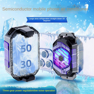 X65 พัดลมระบายความร้อนโทรศัพท์มือถือแบบเซมิคอนดักเตอร์ กำลังแรง ปรับระดับได้ พร้อมไฟ RGB  รุ่น C - Product Image 4