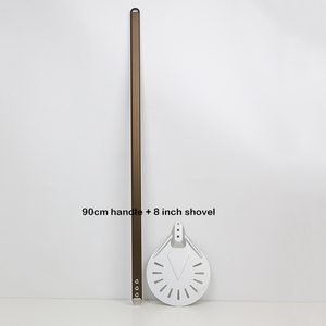 <span class=keywords><strong>Pala</strong></span> para Pizza Redonda de Aleación de Aluminio de 8 Pulgadas, Antiadherente, Perforada, <span class=keywords><strong>Pala</strong></span> para <span class=keywords><strong>Horno</strong></span> de Pizza, <span class=keywords><strong>Pala</strong></span> para Pastel con Mango de Metal Desmontable de 90 cm - Product Image 6