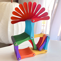 Blocs de puzzle en bois d'inspiration Montessori jouets de jeu cognitif de couleur éducatifs précoces pour les enfants