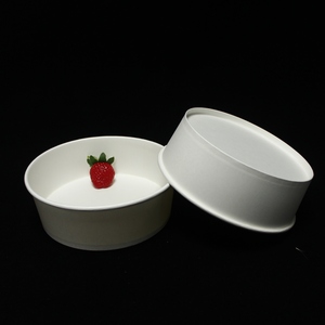 Contenedores Desechables de Papel Revestido de Grado Alimenticio, Resistentes al Agua, de Pared Simple, para Ensaladas, Snacks y Bebidas Frías, de 1500 ml, Personalizados <span class=keywords><strong>VIC</strong></span>, Producción de Fábrica - Product Image 5