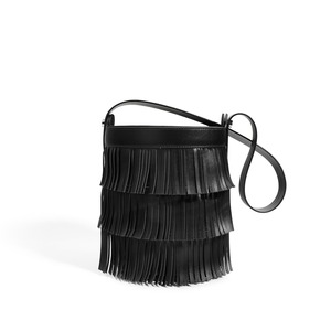 여성용 스웨이드 술 가죽 버킷 백 편안한 어깨 및 겨드랑이 클러치 백 - Product Image 2