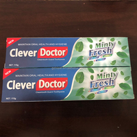 Vente en gros de dentifrice Clever Doctor Minty Fresh 115g, nettoyage de la bouche, protection des gencives, haleine fraîche et parfum durable, soins bucco-dentaires