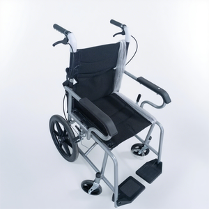 鉄骨フレーム折りたたみマニュアル車椅子軽量輸送調整可能アームレスト付き - Product Image 4