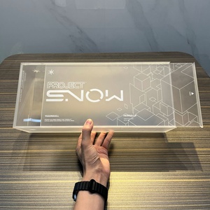 Tùy Chỉnh Engravable & UV In Ấn Trong Suốt Acrylic Frosted Kéo Hộp Lưu Trữ Hộp & Thùng Cho Quà Tặng Bao Bì Hiển Thị - Product Image 2