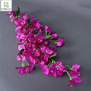 ดอกไม้ประดิษฐ์จาก Bougainvillea ยาว120ซม. ใช้ตกแต่งบ้านงานแต่งงานสีชมพูในเทศกาลคริสต์มาสฮาโลวีนตรุษจีน - Product Image 5