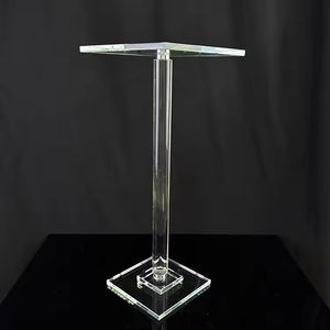 शादी की मेज क्रिस्टल सेंटरपीस 60 सेमी ऊंचाई वाले फूल स्टैंड टेबल सजावट - Product Image 2