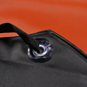 Delantal de vinilo impermeable, delantales de trabajo ajustables para lavar platos, limpieza de peces, jardinería, carnicero y cuidado de perros, color negro - Product Image 3