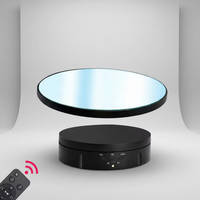 Plateau tournant motorisé 2-en-1 en PVC rechargeable à rotation électrique automatique à 360 degrés pour photographie et présentation, 15 cm et 22 cm, compatible