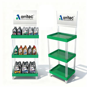 Exhibidores de Aceite de Plástico para Taller de Reparación de Automóviles, Exhibidor de Aceite Lubricante de Plástico para Piso con Logotipo - Product Image 1