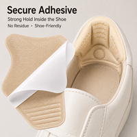 Coussinets de talon 5D auto-adhésifs respirants antidérapants en mousse pour baskets et mocassins pour femmes, protection anti-ampoules