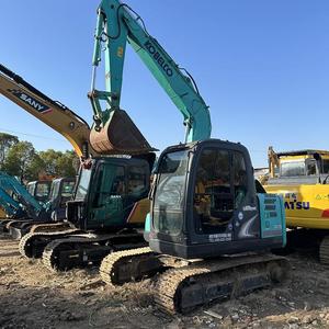 รถขุดตีนตะขาบ Kobelco SK75 มือสองคุณภาพสูง เครื่องยนต์ เกียร์ ปั๊ม PLC ของแท้จากญี่ปุ่น น้ำหนัก 7.5 ตัน บุ้งกี๋ขนาด 0.6 เมตร - Product Image 1