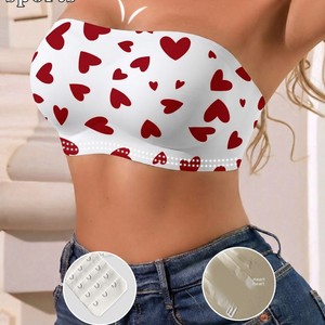 Nuevo <span class=keywords><strong>sujetador</strong></span> bandeau sexy de <span class=keywords><strong>Amazon</strong></span>, exclusivo transfronterizo, con tirantes invisibles, el más vendido, para uso diario, entrenamientos, <span class=keywords><strong>push</strong></span>-<span class=keywords><strong>up</strong></span>, color liso. - Product Image 2