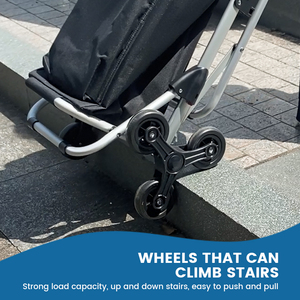 आउटडोर गतिविधियों के लिए सीट के साथ 6 पहियों की खरीदारी करने वाली ट्रॉली बैकपैक के साथ 6 पहियों की शॉपिंग कार्ट - Product Image 3