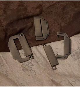 Hot Sale Medieval <strong>Style</strong> Solid Hidden Cabinet Handles <strong>Antique</strong> Brass New Chinese <strong>Style</strong> Bronze Concealed <strong>Drawer</strong> Handle - Product Image 6