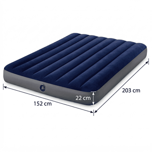 <span class=keywords><strong>Matelas</strong></span> de camping gonflable double bleu encre pour 2 personnes, <span class=keywords><strong>mousse</strong></span> 3D, léger, pour voyage en extérieur - Product Image 1