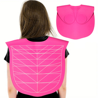 Cape de coiffeur en silicone épais en gros Cape de coiffure personnalisée de luxe Outils de coiffeur Cape de coupe de cheveux de marque privée