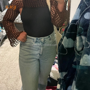 Autunno donna Crochet Fishnet Vacation Wear Outfit Handmade manica lunga Crop Top produttore di <span class=keywords><strong>abbigliamento</strong></span> <span class=keywords><strong>Bolero</strong></span> Shrug per le donne - Product Image 5