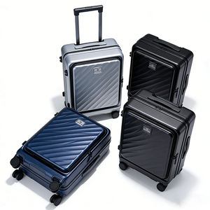 Bagages multifonctionnels spacieux de 20 et 24 pouces, design durable et léger, 100% PC, ouverture frontale, pour les voyages moyens et longs - Product Image 1