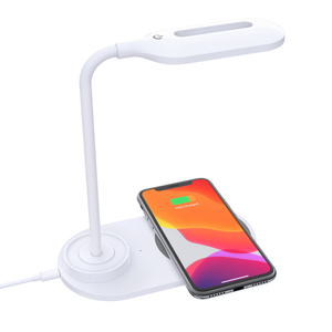 Phòng ngủ văn phòng Bàn Cạnh Giường ngủ bàn <span class=keywords><strong>LED</strong></span> nghiên cứu ánh sáng ban đêm đèn điện thoại di động thông minh sạc không dây - Product Image 3