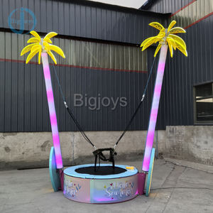 Trampolino Elastico Singolo per Bambini a Forma di Palma di Cocco con Luci LED, Prezzo di Fabbrica - Product Image 6