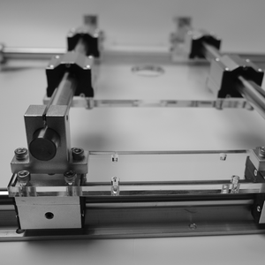 Glissière de toupie réglable de 1200 mm pour le nivellement, gabarit avec blocs de glissière linéaires artisanaux et rails de glisse lisses - Product Image 1