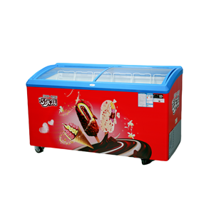 Equipo de Refrigeración Comercial para Supermercados, Congelador de Helados con Tapa de Vidrio Curvo Frontal de <span class=keywords><strong>Bajo</strong></span> Consumo para Tiendas de Conveniencia - Product Image 5