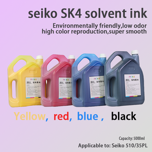 Venta caliente 5L SK4 Impresora de inyección de tinta 510/35PL Boquilla Tinta de impresora solvente ecológica para exteriores de bajo olor - Product Image 2