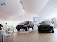 Tente mobile robuste en PVC pour salons professionnels, expositions automobiles, résistante au vent, installation facile, couverture durable toutes saisons, différentes dimensions